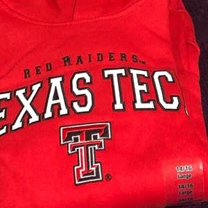 New. Large Red Raiders Texas Tech Hoodie. Sale